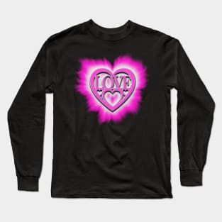 Pink hearts Long Sleeve T-Shirt